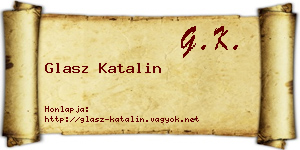 Glasz Katalin névjegykártya