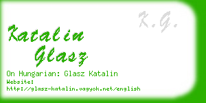 katalin glasz business card